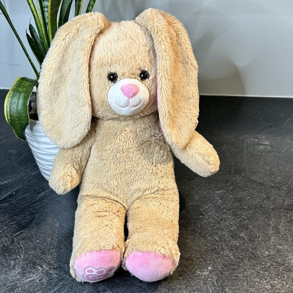 Build A Bear Condo Cub 15" Bunny Rabbit Tan &‎ Pink Plush Stuffed Animal